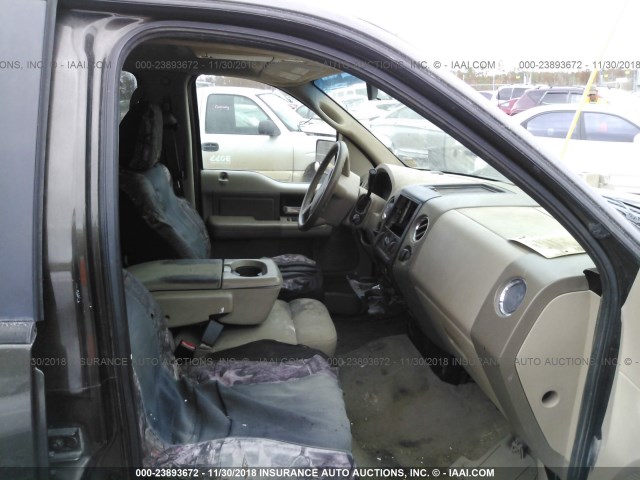 1FTPW12548FB41707 - 2008 FORD F150 BROWN photo 5