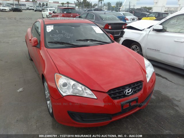 KMHHT6KD6AU018781 - 2010 HYUNDAI GENESIS COUPE 2.0T RED photo 6