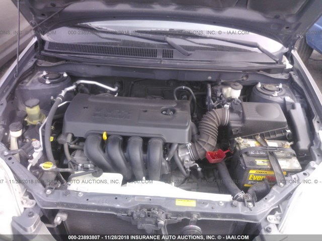 2T1KR32E76C578202 - 2006 TOYOTA COROLLA MATRIX  GRAY photo 10