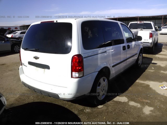 1GNDU23L86D166203 - 2006 CHEVROLET UPLANDER LS WHITE photo 4