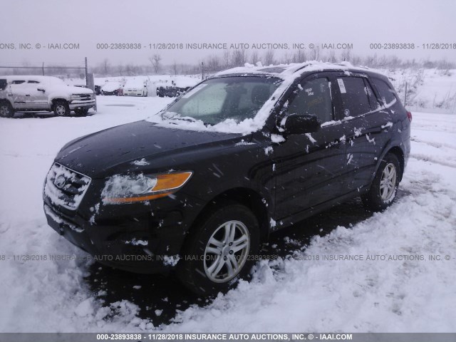 5XYZG3AB8BG025844 - 2011 HYUNDAI SANTA FE GLS BLACK photo 2