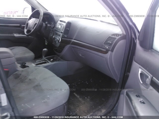 5XYZG3AB8BG025844 - 2011 HYUNDAI SANTA FE GLS BLACK photo 5