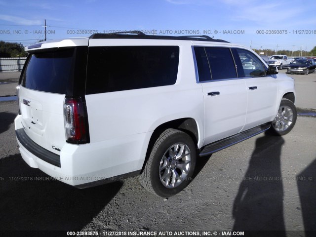 1GKS2GKC9GR358985 - 2016 GMC YUKON XL K1500 SLT WHITE photo 4