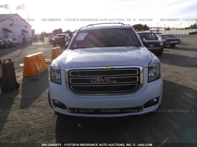 1GKS2GKC9GR358985 - 2016 GMC YUKON XL K1500 SLT WHITE photo 6