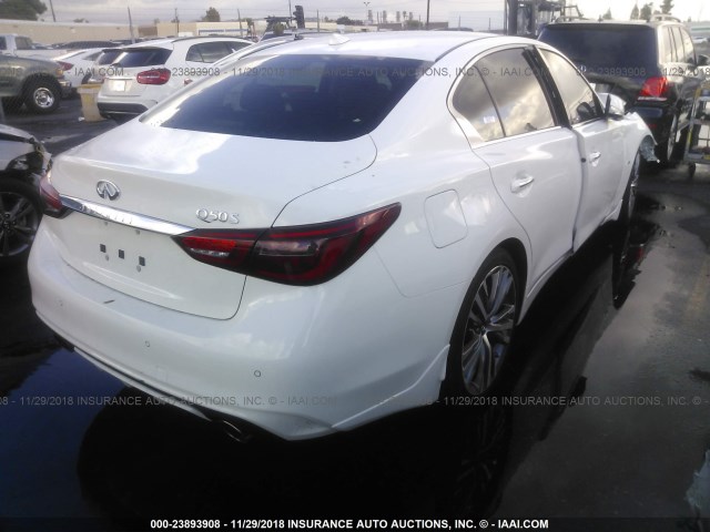 JN1EV7APXJM362605 - 2018 INFINITI Q50 LUXE/SPORT WHITE photo 4