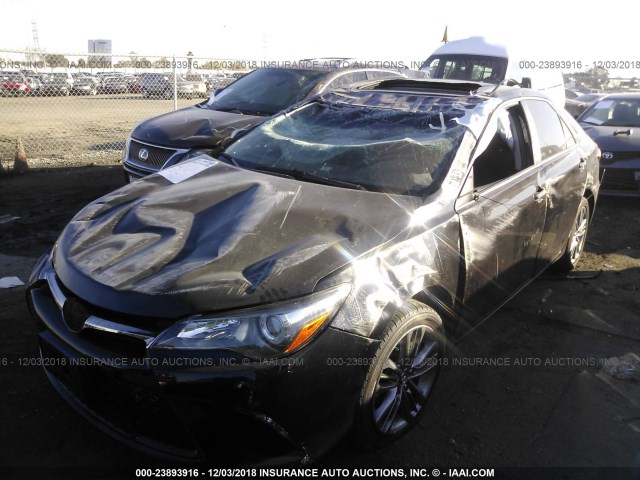 4T1BF1FKXHU326913 - 2017 TOYOTA CAMRY LE/XLE/SE/XSE BLACK photo 2