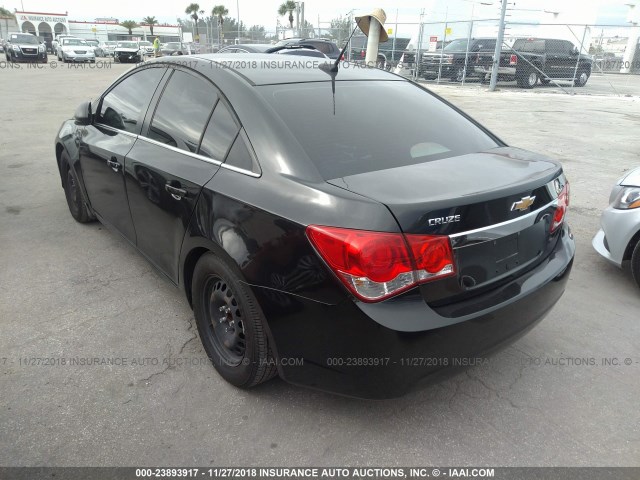 1G1PC5SH4C7303583 - 2012 CHEVROLET CRUZE LS BLACK photo 3