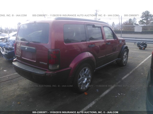 1D4PT4GK8AW173819 - 2010 DODGE NITRO HEAT RED photo 4