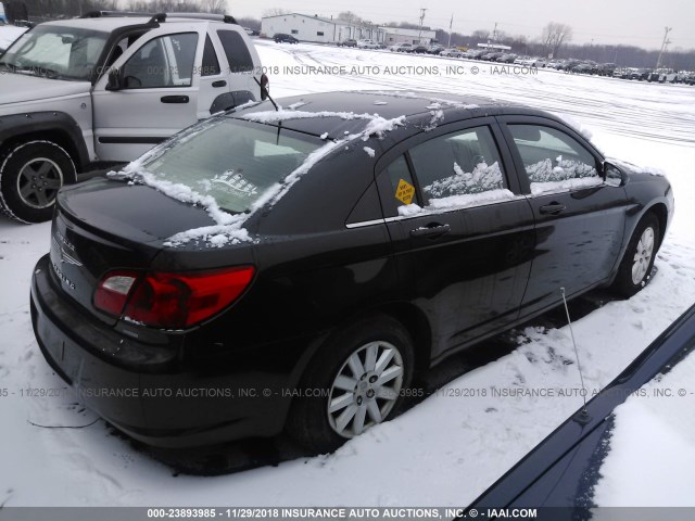 1C3LC46D59N563054 - 2009 CHRYSLER SEBRING LX BLACK photo 4