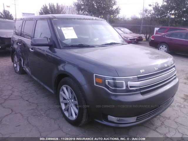 2FMGK5D80JBA13509 - 2018 FORD FLEX LIMITED GRAY photo 1