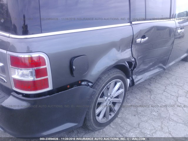 2FMGK5D80JBA13509 - 2018 FORD FLEX LIMITED GRAY photo 6