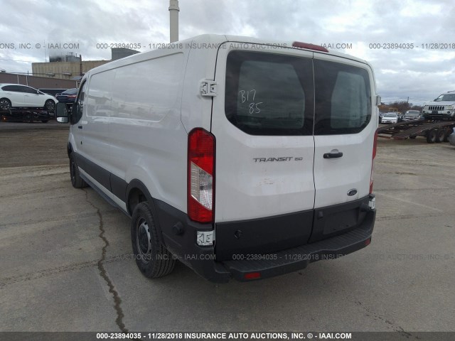 1FTYE9ZM3JKB20654 - 2018 FORD TRANSIT T-150 WHITE photo 3