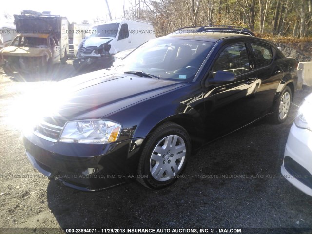 1B3BD4FB3BN616666 - 2011 DODGE AVENGER EXPRESS 黑色 照片 2