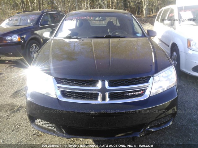 1B3BD4FB3BN616666 - 2011 DODGE AVENGER EXPRESS BLACK photo 6