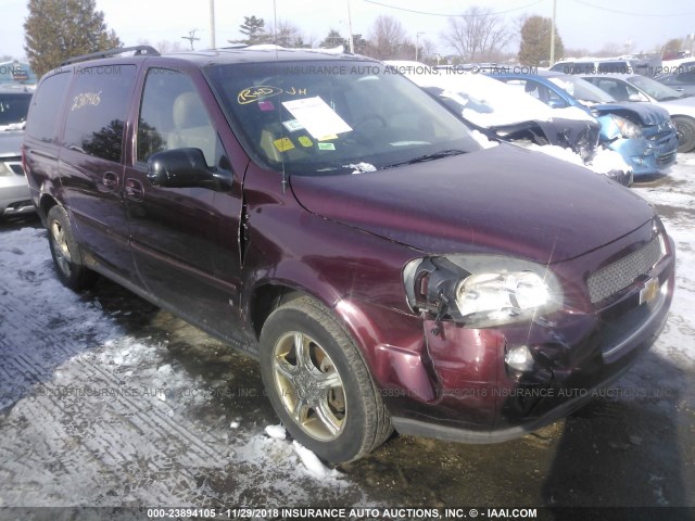 1GNDV33L46D130950 - 2006 CHEVROLET UPLANDER LT BURGUNDY photo 1