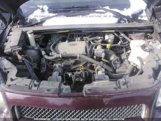 1GNDV33L46D130950 - 2006 CHEVROLET UPLANDER LT BURGUNDY photo 10