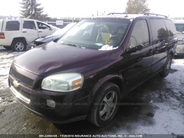 1GNDV33L46D130950 - 2006 CHEVROLET UPLANDER LT BURGUNDY photo 2