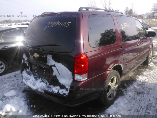 1GNDV33L46D130950 - 2006 CHEVROLET UPLANDER LT BURGUNDY photo 4