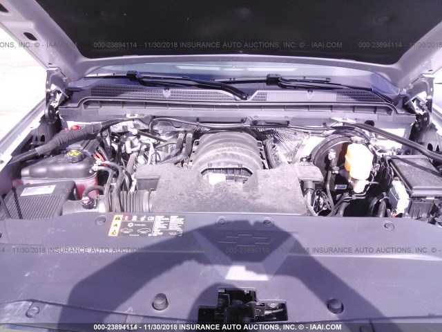 1GCRCSEC5JZ355286 - 2018 CHEVROLET SILVERADO C1500 LTZ SILVER photo 10