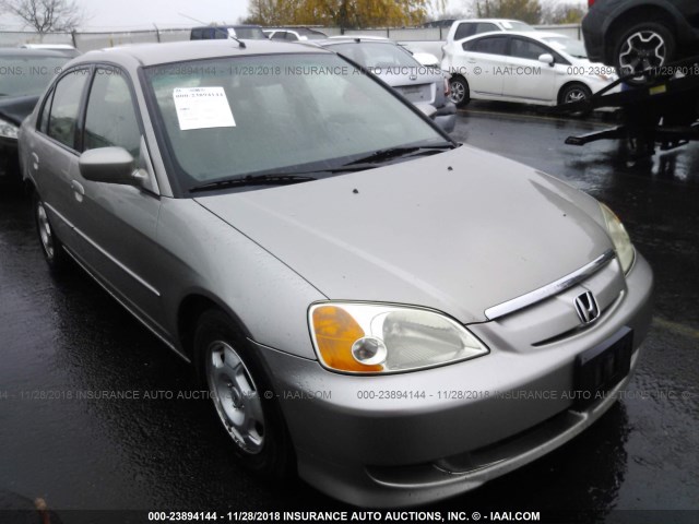 JHMES95613S029063 - 2003 HONDA CIVIC HYBRID BEIGE photo 1