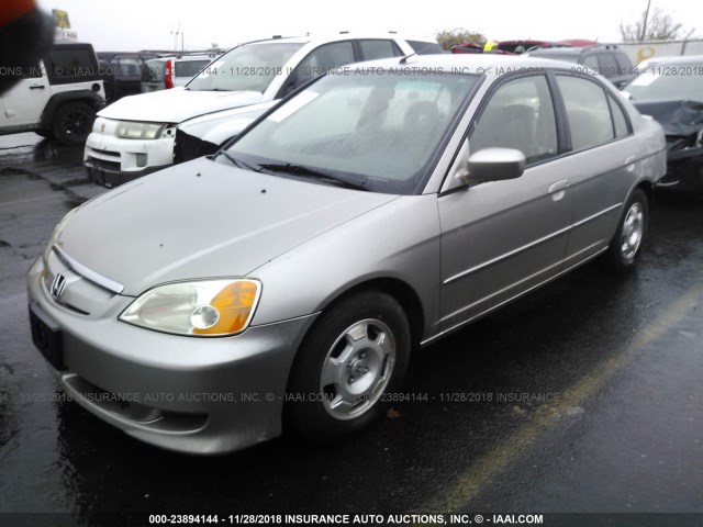 JHMES95613S029063 - 2003 HONDA CIVIC HYBRID BEIGE photo 2