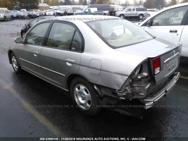 JHMES95613S029063 - 2003 HONDA CIVIC HYBRID BEIGE photo 3