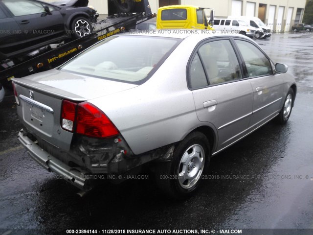 JHMES95613S029063 - 2003 HONDA CIVIC HYBRID BEIGE photo 4