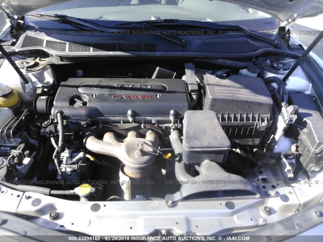 4T1BE46K48U226665 - 2008 TOYOTA CAMRY CE/LE/XLE/SE SILVER photo 10