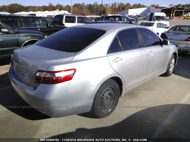 4T1BE46K48U226665 - 2008 TOYOTA CAMRY CE/LE/XLE/SE SILVER photo 4