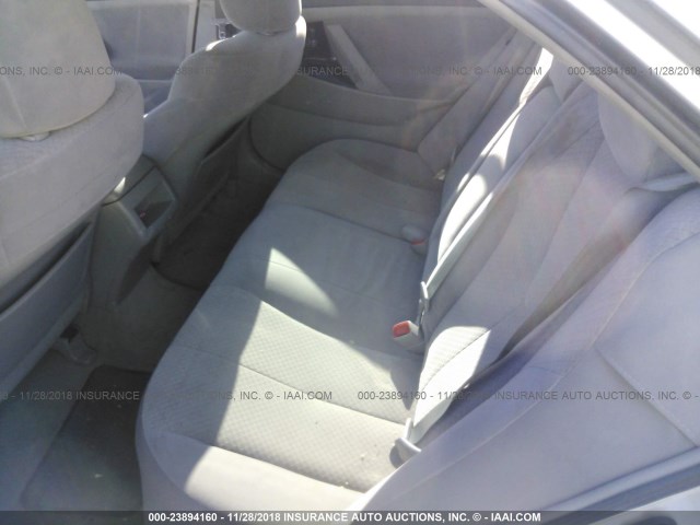 4T1BE46K48U226665 - 2008 TOYOTA CAMRY CE/LE/XLE/SE SILVER photo 8
