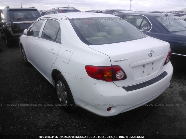 JTDBU4EE2A9101045 - 2010 TOYOTA COROLLA S/LE/XLE WHITE photo 3