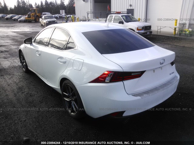 JTHBE1D28E5009324 - 2014 LEXUS IS 350 WHITE photo 3