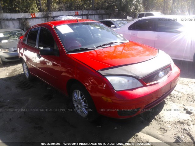 1FAHP34N57W286382 - 2007 FORD FOCUS ZX4/S/SE/SES RED photo 1