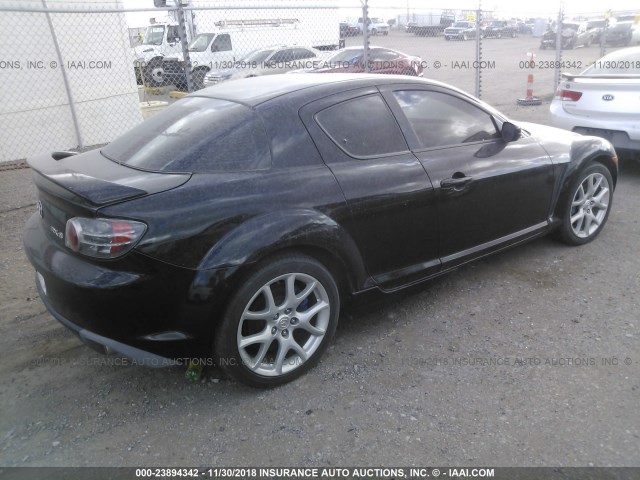 JM1FE17N650156991 - 2005 MAZDA RX8 BLACK photo 4