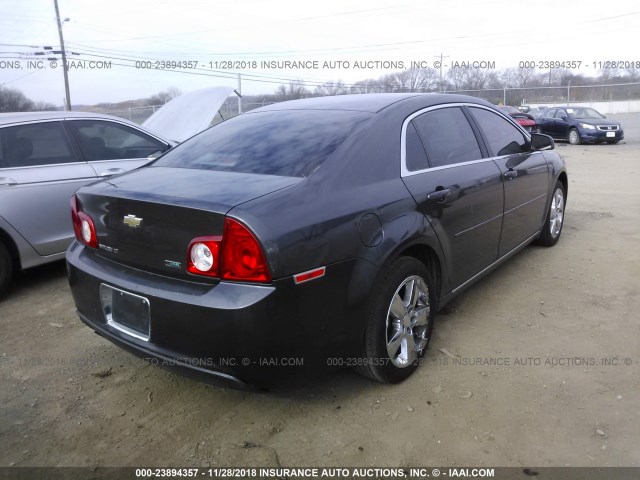 1G1ZC5EU4BF290775 - 2011 CHEVROLET MALIBU 1LT GRAY photo 4