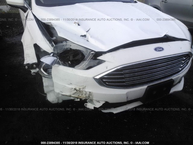 3FA6P0LU5JR269543 - 2018 FORD FUSION SE HYBRID WHITE photo 6