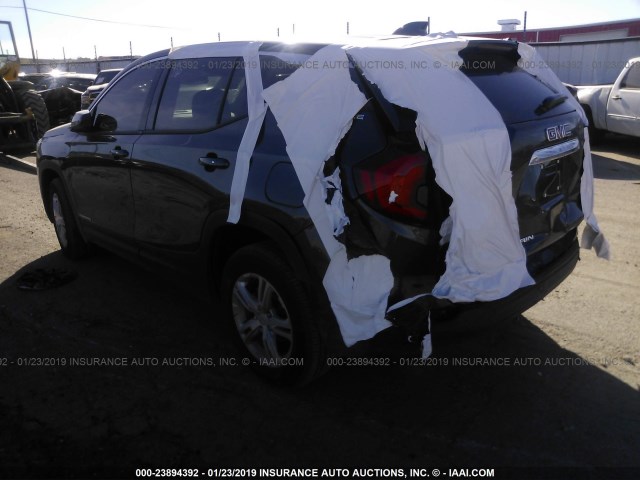 3GKALTEV6JL246318 - 2018 GMC TERRAIN GRAY photo 3