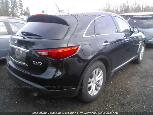 JN8CS1MU7HM141408 - 2017 INFINITI QX70 BLACK photo 4