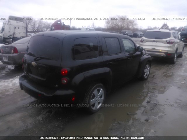 3GNDA13DX8S547243 - 2008 CHEVROLET HHR LS Negro foto 4