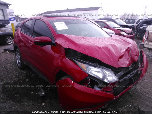 3CZRU6H50HM708105 - 2017 HONDA HR-V EX RED photo 1