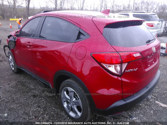 3CZRU6H50HM708105 - 2017 HONDA HR-V EX RED photo 3