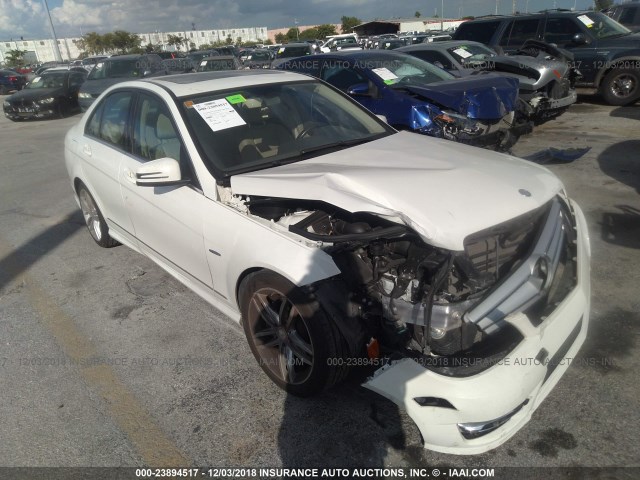 WDDGF4HBXCA629957 - 2012 MERCEDES-BENZ C 250 WHITE photo 6