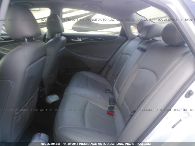 5NPEC4AB1DH572255 - 2013 HYUNDAI SONATA SE/LIMITED SILVER photo 8