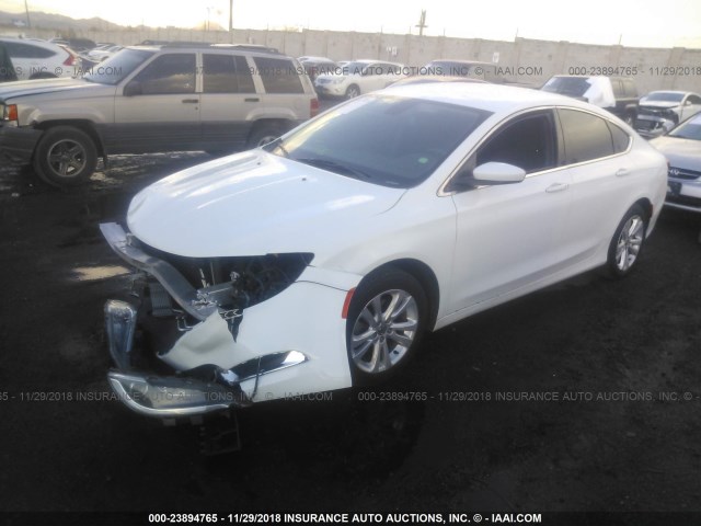 1C3CCCAB3GN131852 - 2016 CHRYSLER 200 LIMITED WHITE photo 2