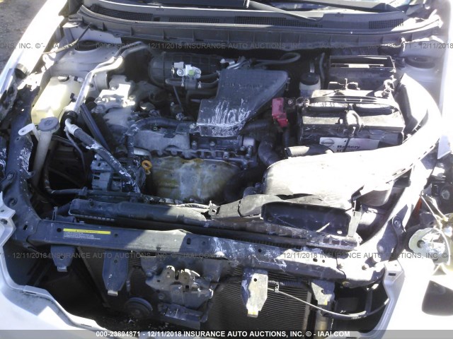 JN8AS5MT7BW165726 - 2011 NISSAN ROGUE S/SV/KROM SILVER photo 10