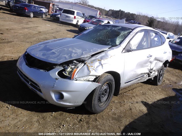 JN8AS5MT7BW165726 - 2011 NISSAN ROGUE S/SV/KROM SILVER photo 2