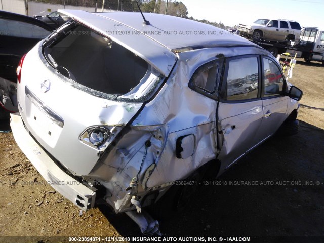JN8AS5MT7BW165726 - 2011 NISSAN ROGUE S/SV/KROM SILVER photo 4