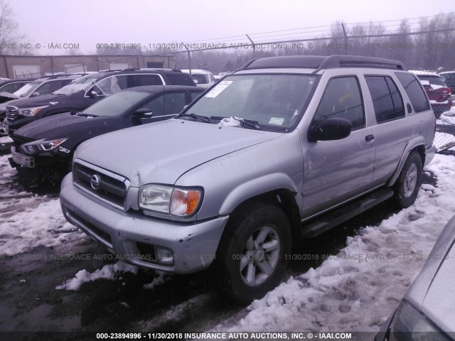 JN8DR09Y23W838164 - 2003 NISSAN PATHFINDER LE/SE SILVER photo 2