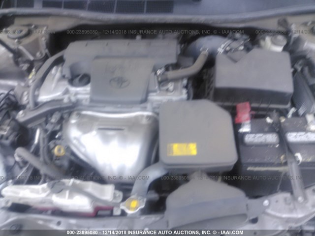 4T1BF1FK3FU967933 - 2015 TOYOTA CAMRY LE/XLE/SE/XSE GRAY photo 10