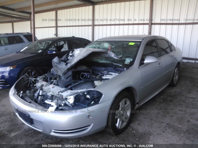 2G1WB5E38E1117432 - 2014 CHEVROLET IMPALA LIMITED LT SILVER photo 2